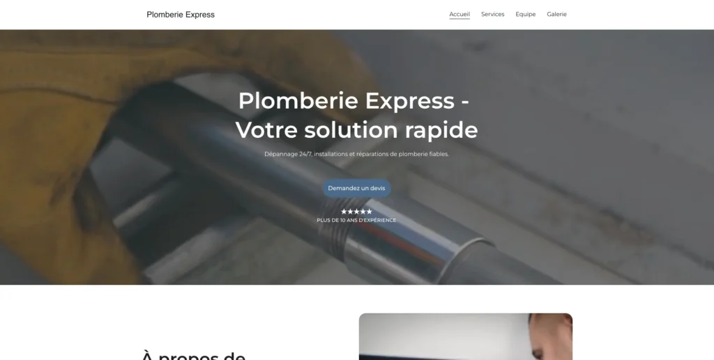 Plomberie Express - hero