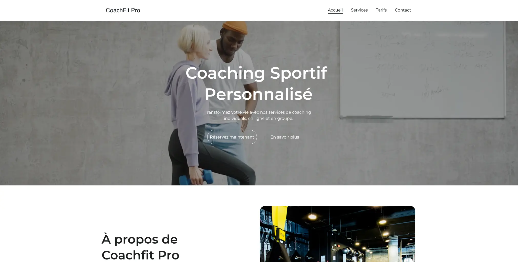 CoachFit Pro - Hero